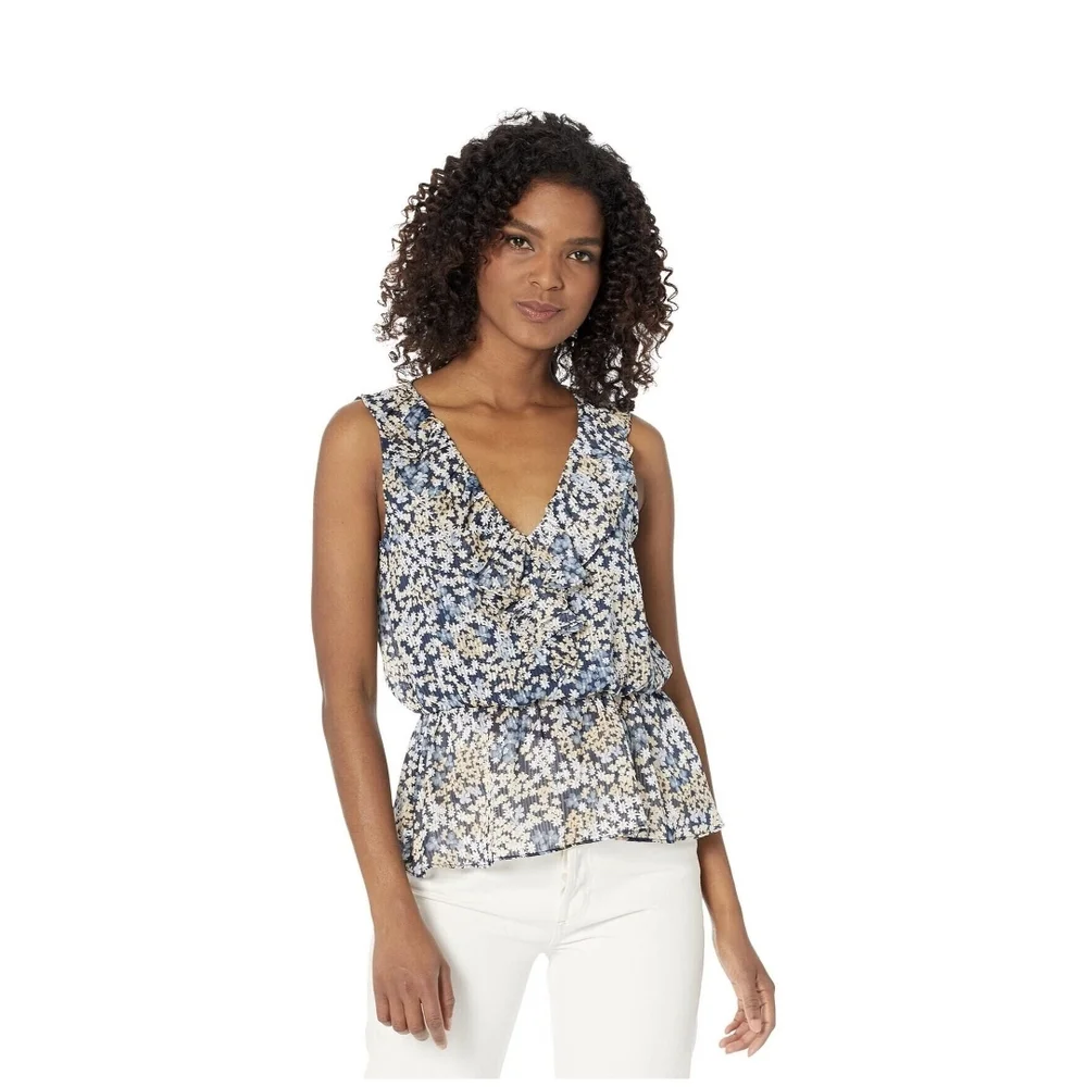 Michael Kors Floral Sleeveless Top Size XS